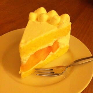 桃のショートケーキ